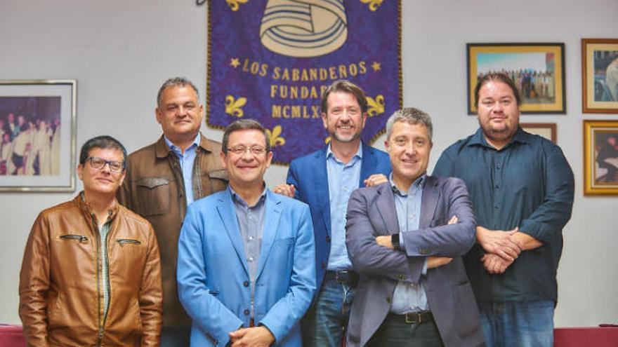 Benito Cabrera, José Alberto Díaz, Manuel Jorge, Carlos Alonso, José Luis Rivero y Salvador Ortega