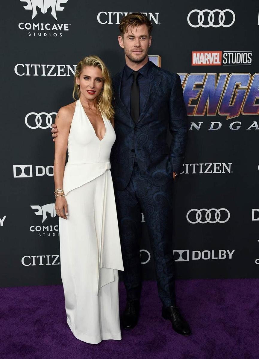 Elsa Pataky y Chris Hemsworth en la premier de 'Avengers: Endgame'