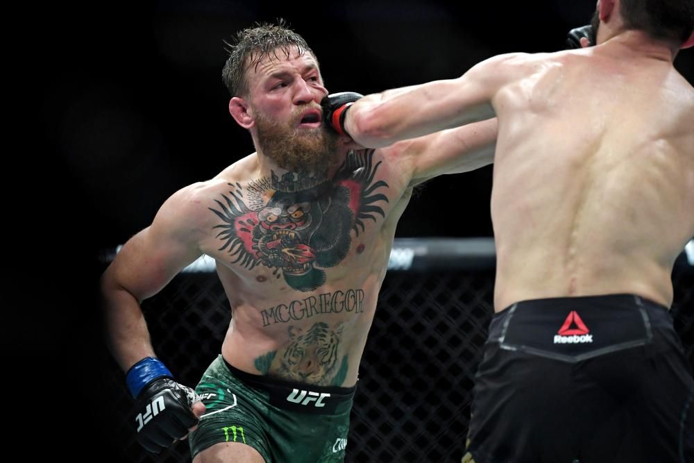 Batalla campal tras la victoria de Khabib Nurmagom