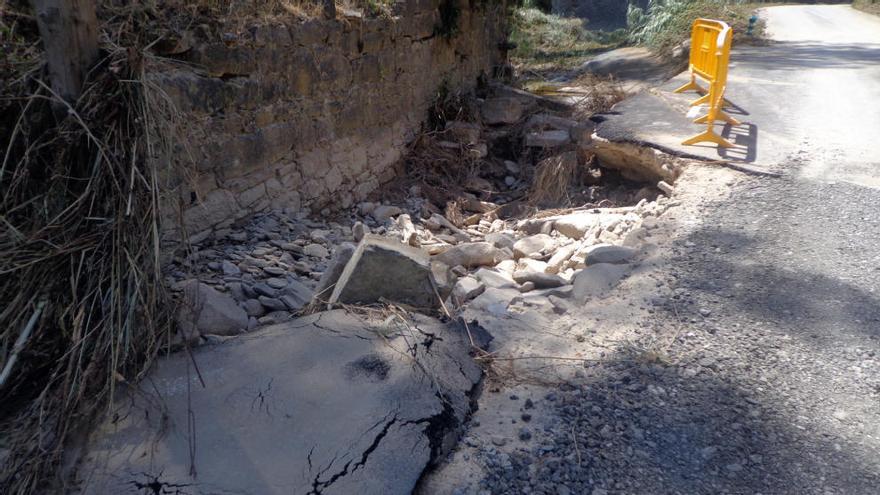 Desperfectes ocasionats al camí del Clot del Tufau