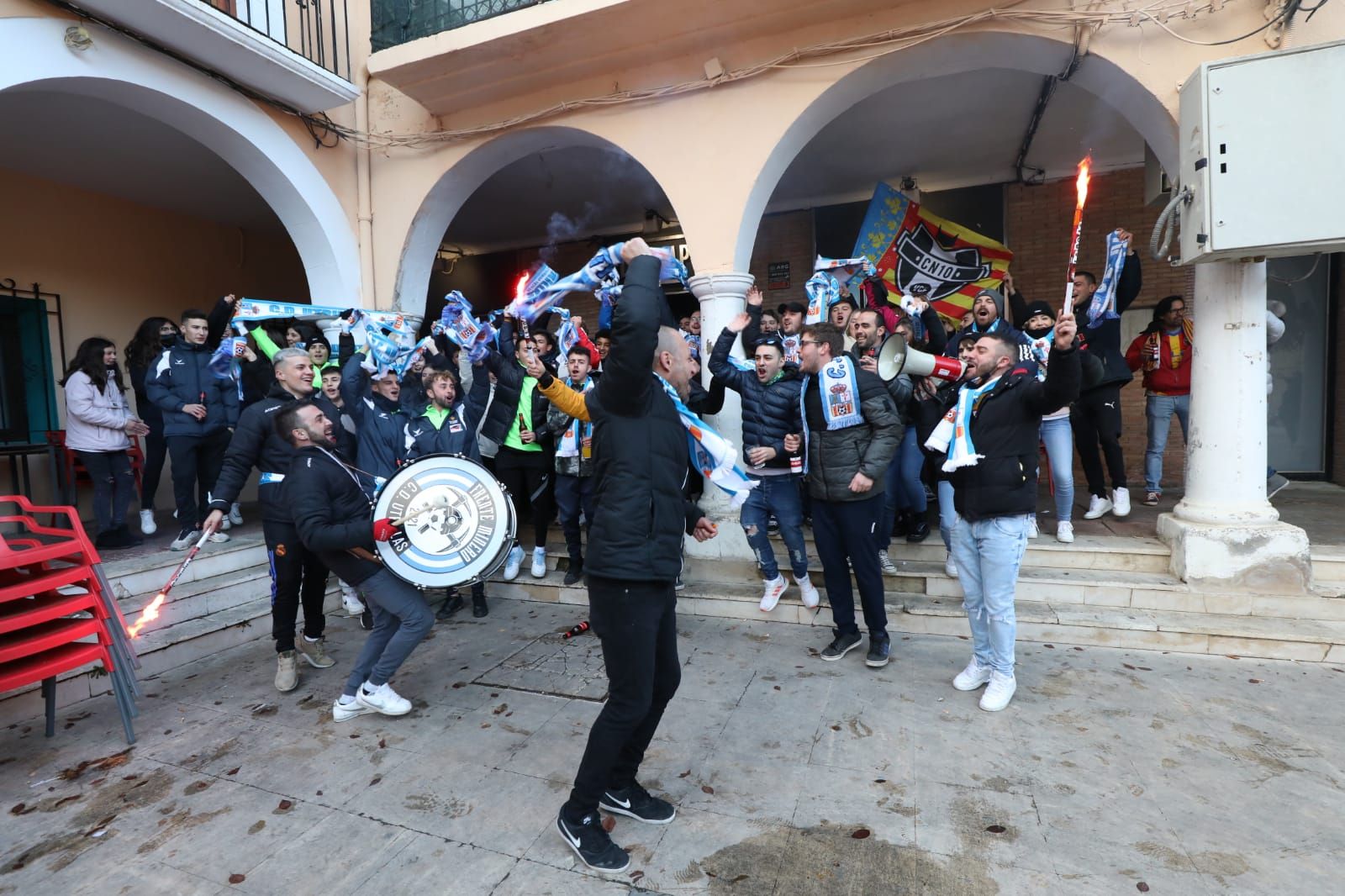 Así se ha vivido en Utrillas la previa del partido de Copa contra el Valencia