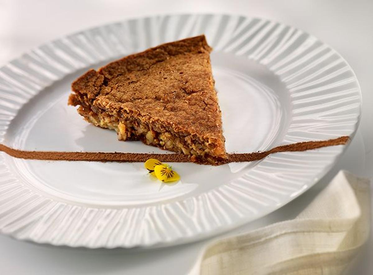 Tarta de nueces del restaurante Melvin de Martin Berasategui