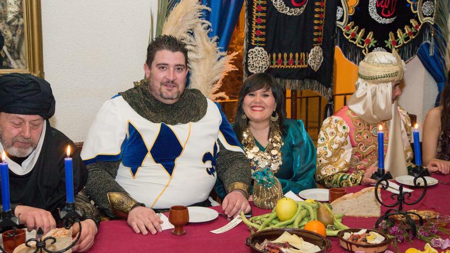 Martínez, durante la cena Mozárabe de la kábila Almorávides.