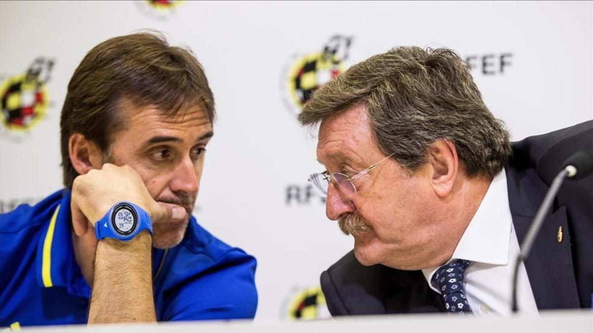 Lopetegui y Larrea están negociando la renovación del técnico