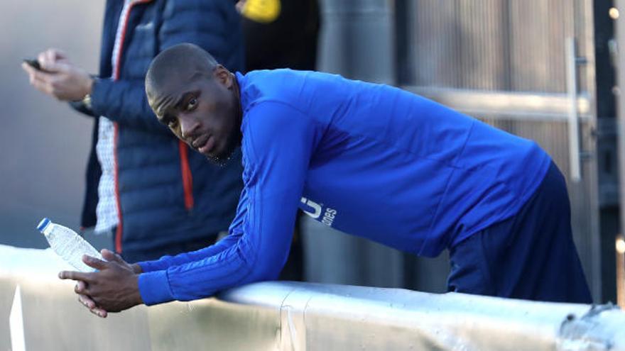 Geoffrey Kondogbia, en la ciudad deportiva de Paterna.