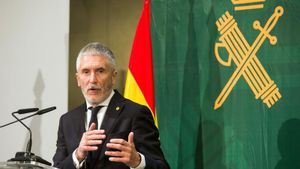 El ministro del Interior Fernando Grande-Marlaska, en un acto de la Guardia Civil el pasado 2 de abril.