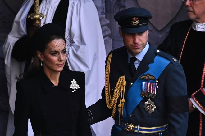 Kate Middleton y el príncipe Guillermo en Westminster Hall