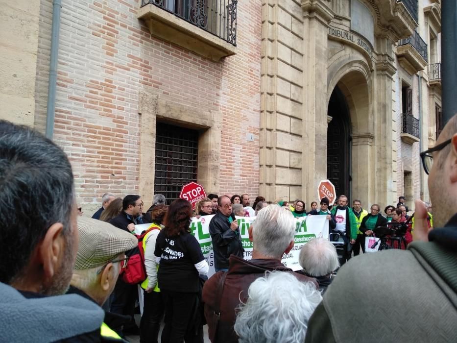 Protesta de la PAH ante el fallo del Supremo.