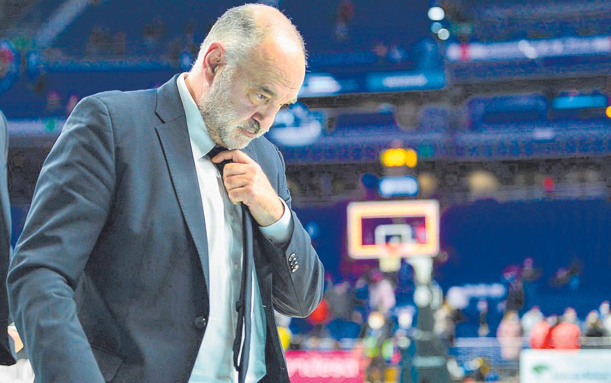 Pablo Laso, después de un partido de la pasada temporada de la Liga ABC.