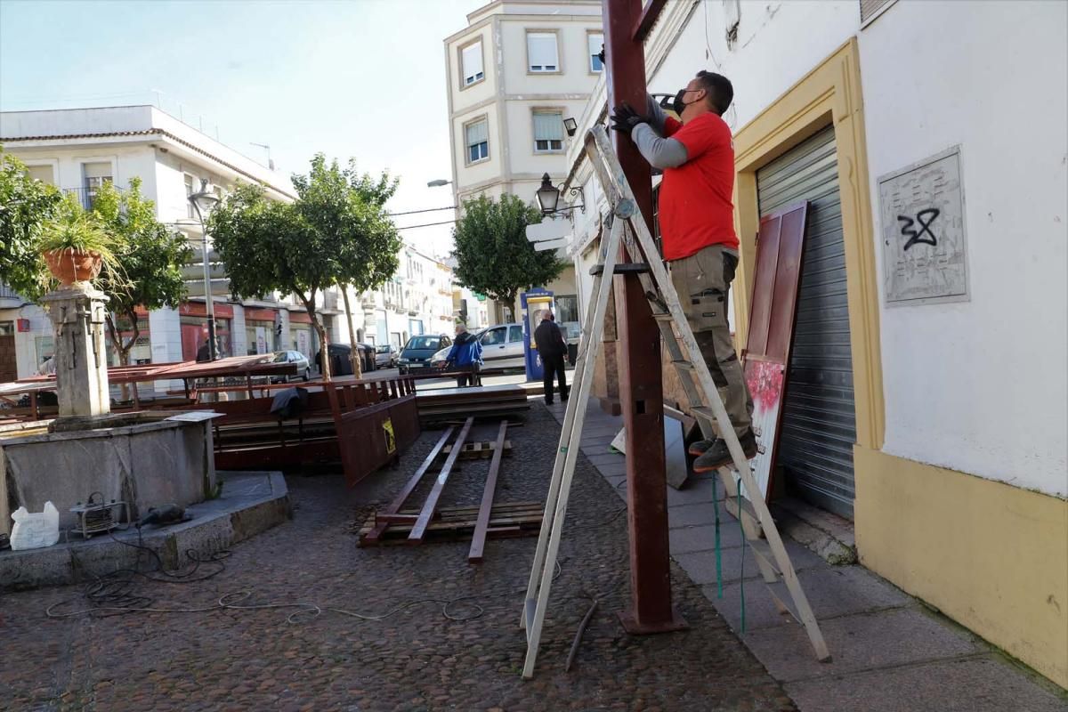 Arranca el montaje de puestos de caracoles