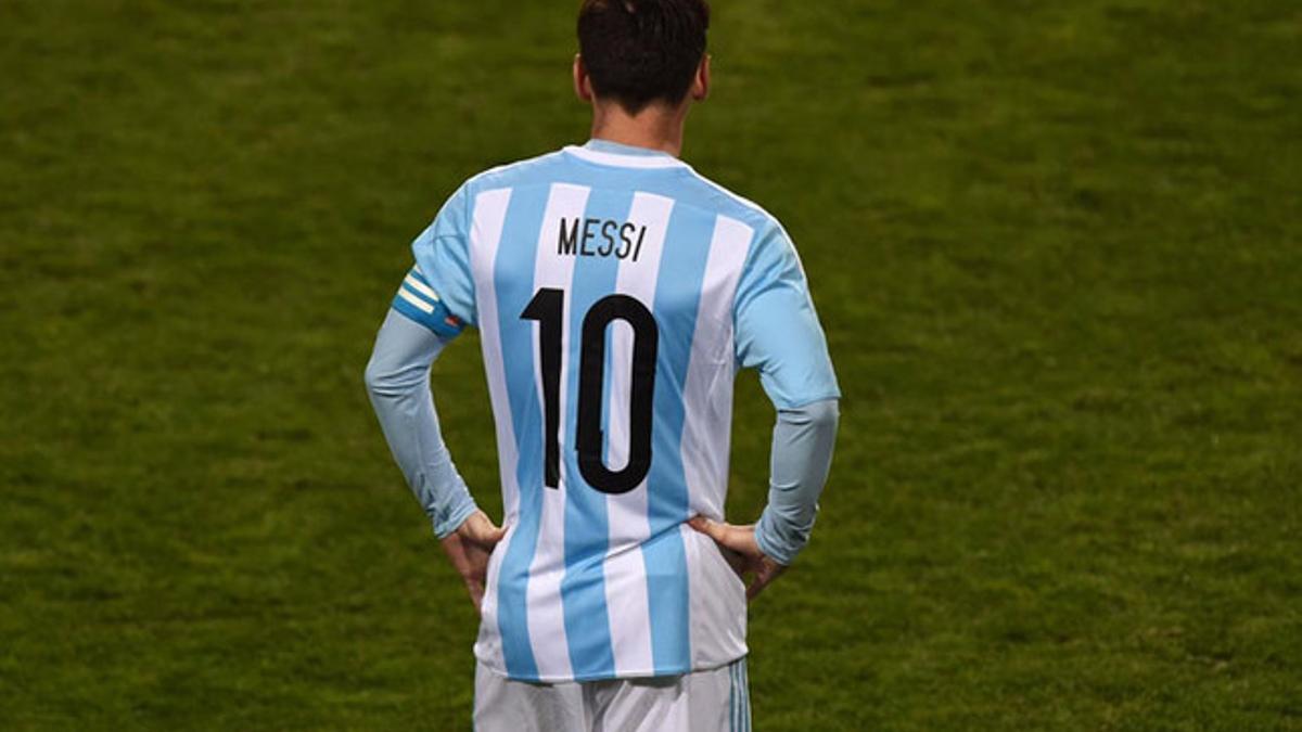 Messi, en un partido de la Copa América con la selección de Argentina