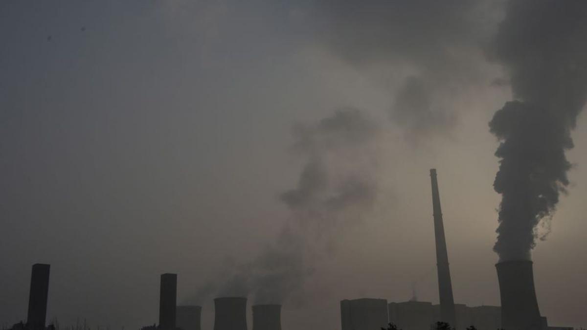 Imatge de la contaminació que registra Pequín