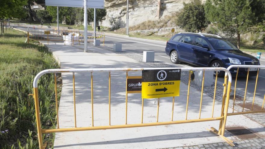 Imatge d&#039;unes obres anteriors realitzades a la Via de Sant Ignasi.