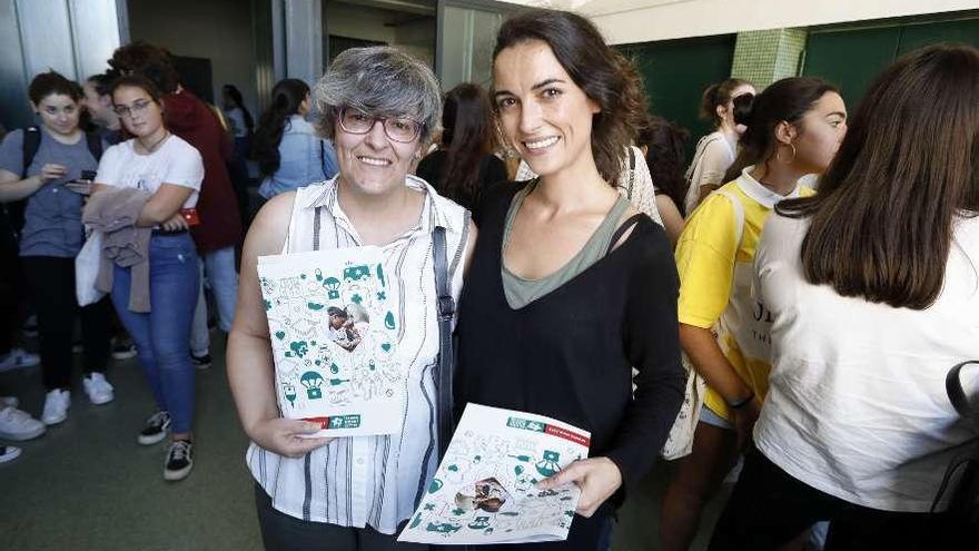 Consuelo Rodríguez y Noa Rodríguez, ayer, en la presentación del proyecto.