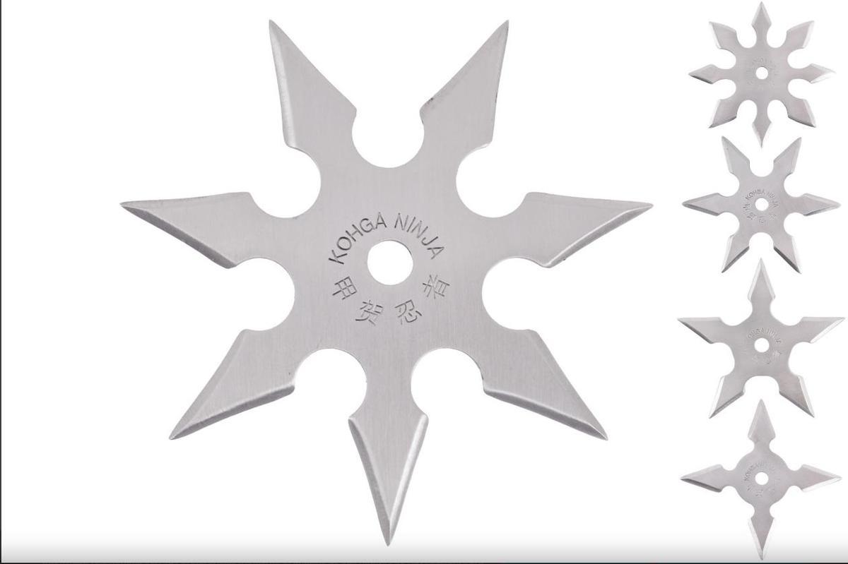 Estrella ninja o Suriken, de venta en una tienda online de deportes
