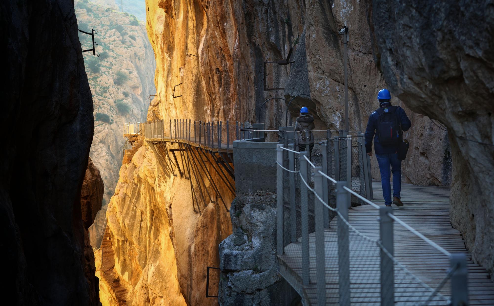 El Caminito del Rey reabre mañana su recorrido habitual tras los daños por los desprendimientos