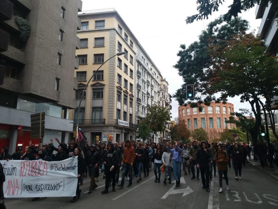 Manifestació al centre de Girona