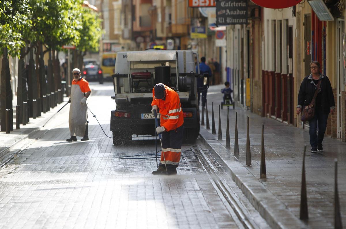 Limpieza de la SAG en Camí Reial.
