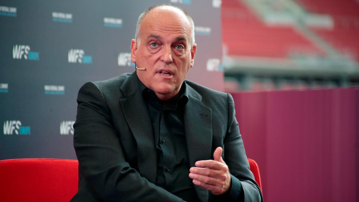 El presidente de LaLiga, Javier Tebas, en el World Football Summit