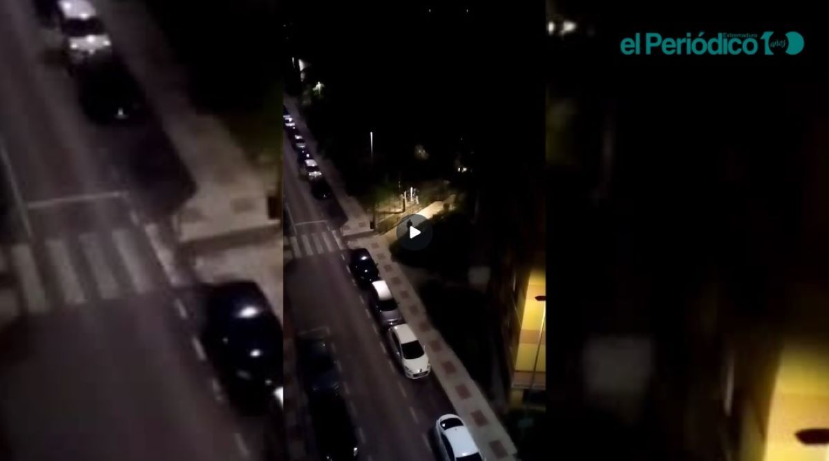 Vídeo | Nueva noche de ruidos en el barrio cacereño de La Madrila