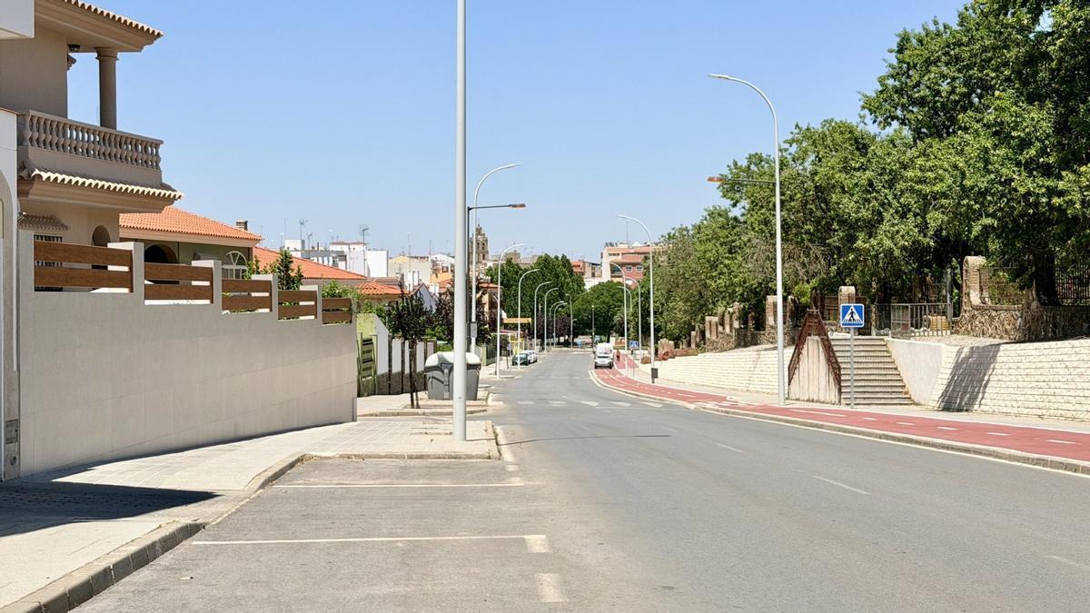Zona de la avenida Gran Maestre donde se plantean en la moción poner más árboles.