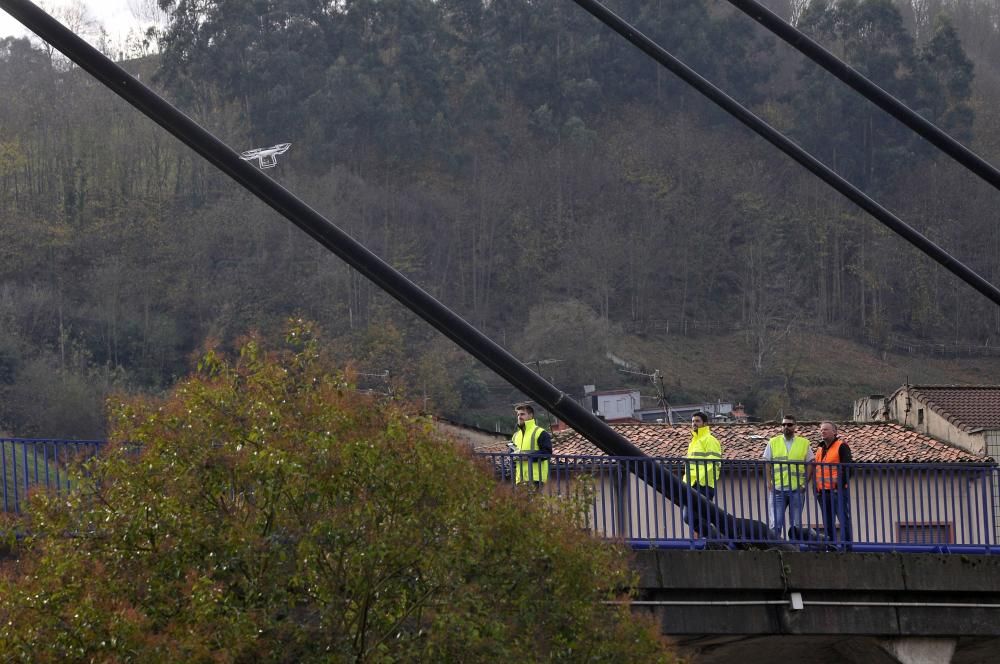 Inspección del Puente de Sama con drones