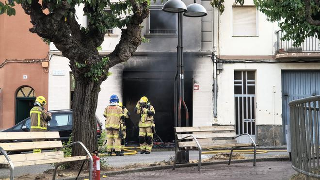 Incendi en un garatge, a Sant Joan de Vilatorrada