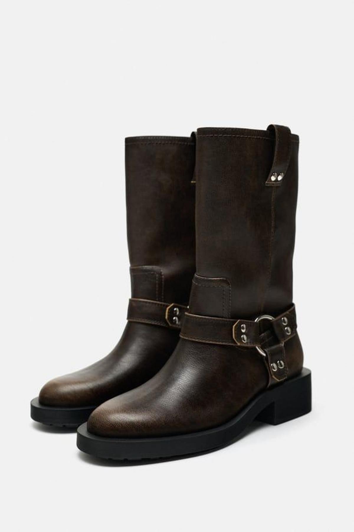 'Biker boots' marrones