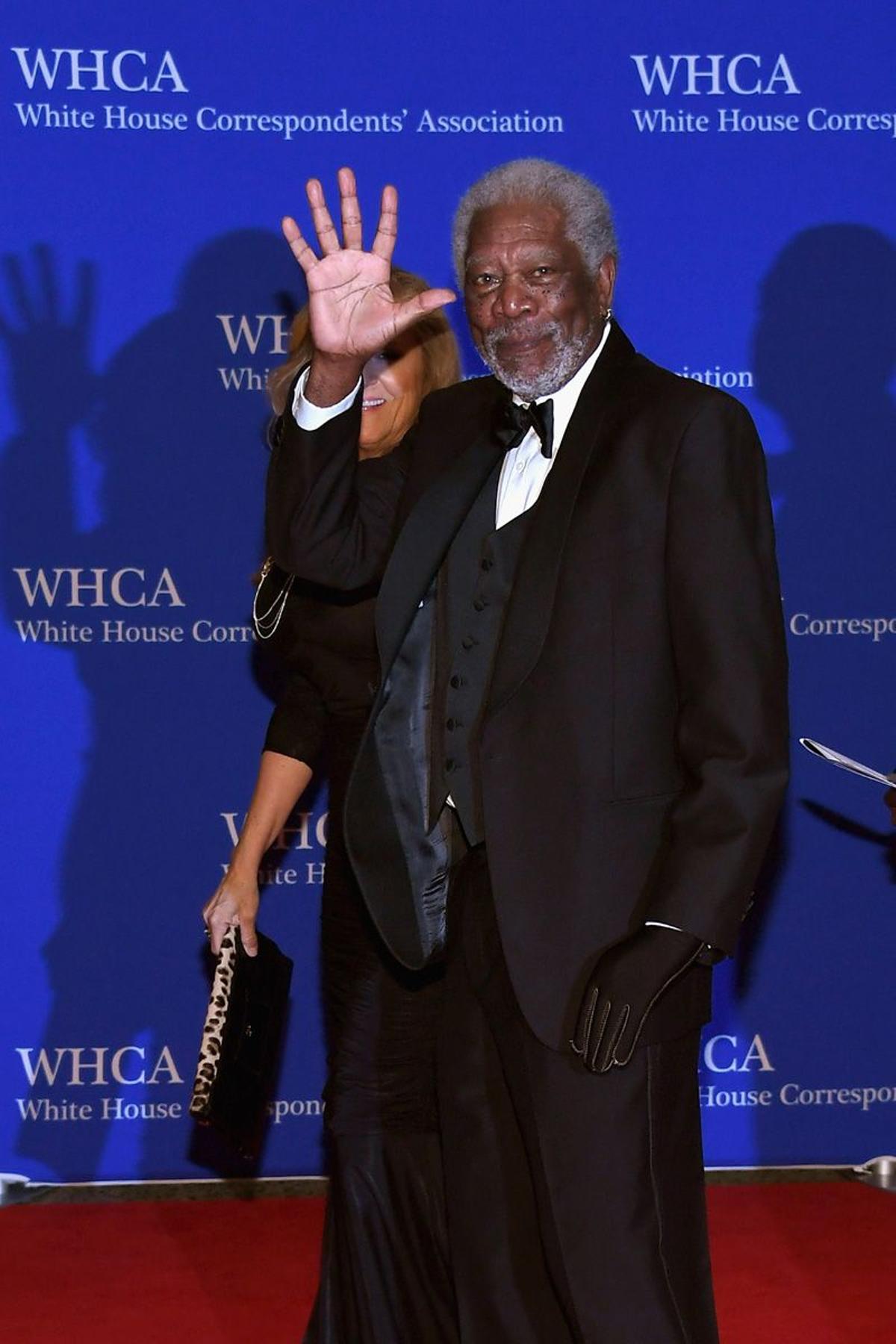 Morgan Freeman en la Cena de Corresponsales de la Casa Blanca