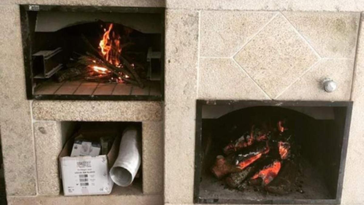 Chimeneas de hierro fabricadas por Talleres Forcas. |