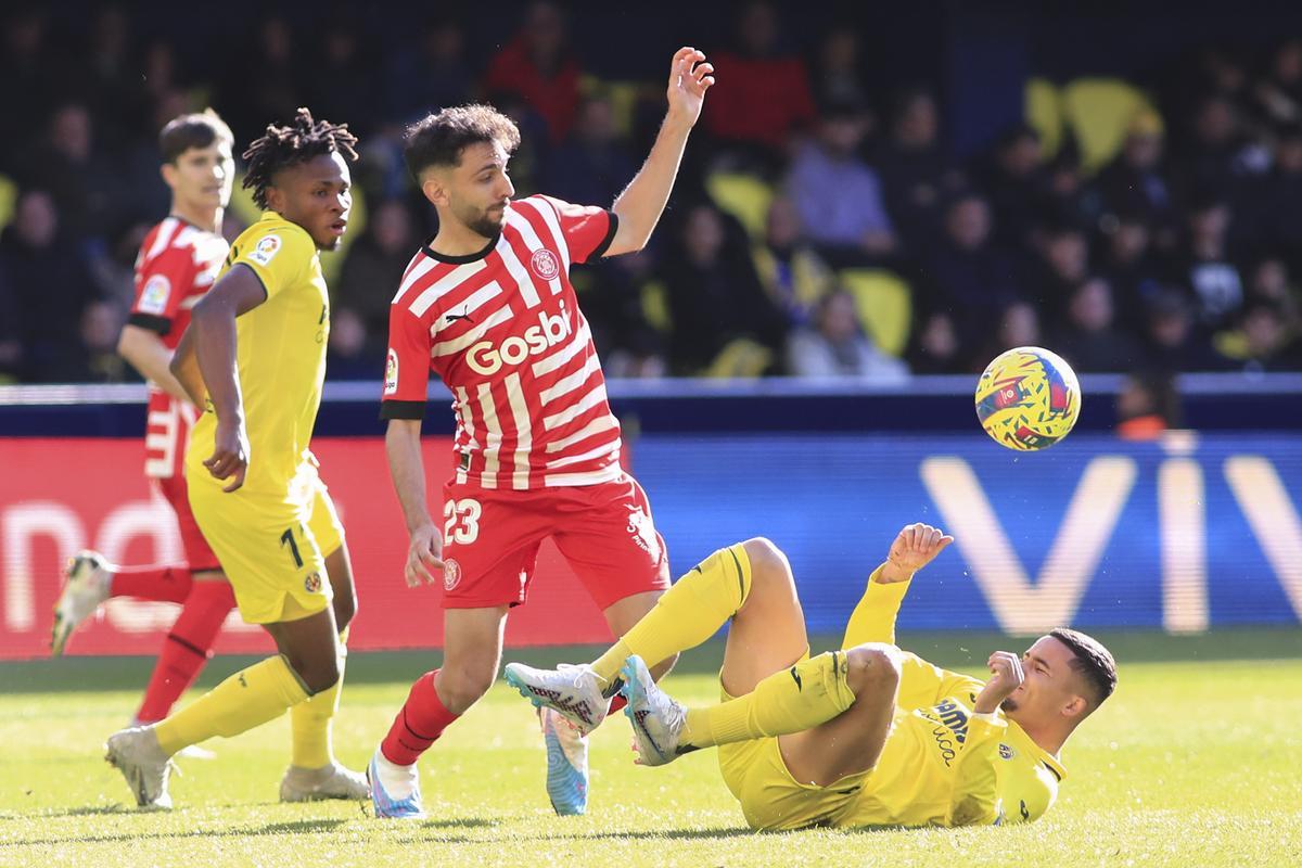 Iván Martín, en el partido de ida en la Cerámica.