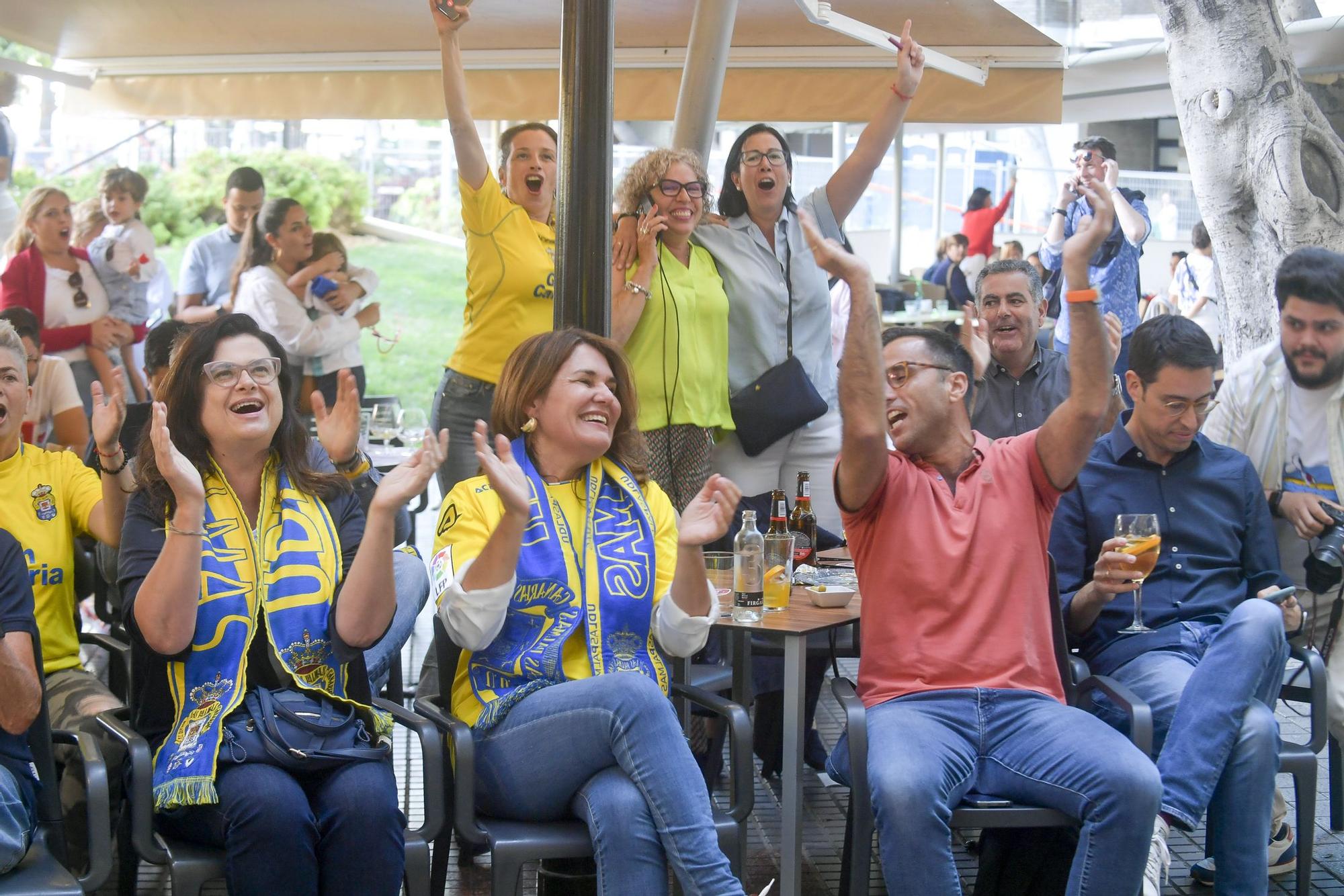 La ciudad vibró con la victoria de la UD Las Palmas contra el Cartagena