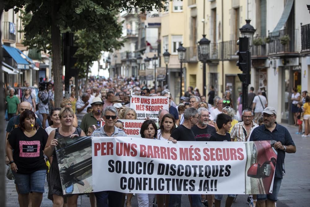 Manifestació a Blanes