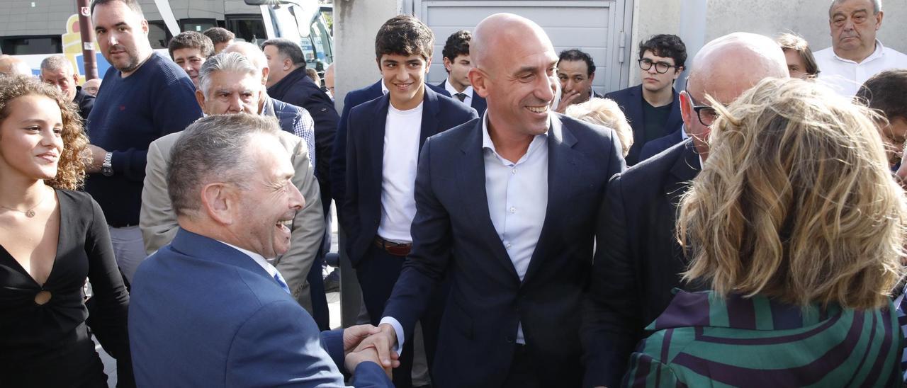 Luis Rubiales, en Gijón