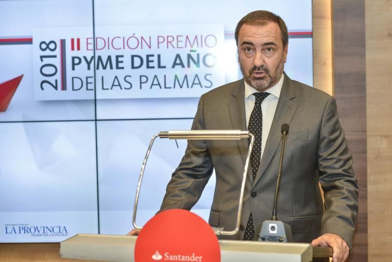 23/10/2018 LAS PALMAS DE GRAN CANARIA. Premio Pyme del año del banco Santander y La Provincia. FOTO: J. PÉREZ CURBELO  | 23/10/2018 | Fotógrafo: José Pérez Curbelo