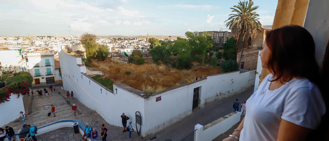 Vista de la parcela en la que se levantará el hotel.