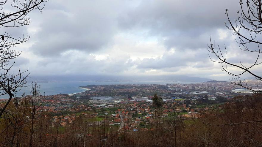 Vista de Vigo esta tarde desde San Miguel de Oia // Marta G. Brea