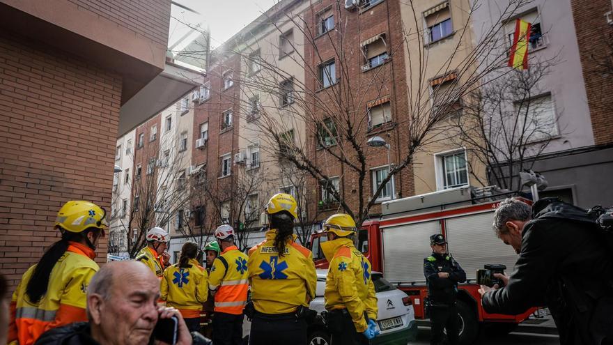 Un edificio de cinco plantas se derrumba en Badalona