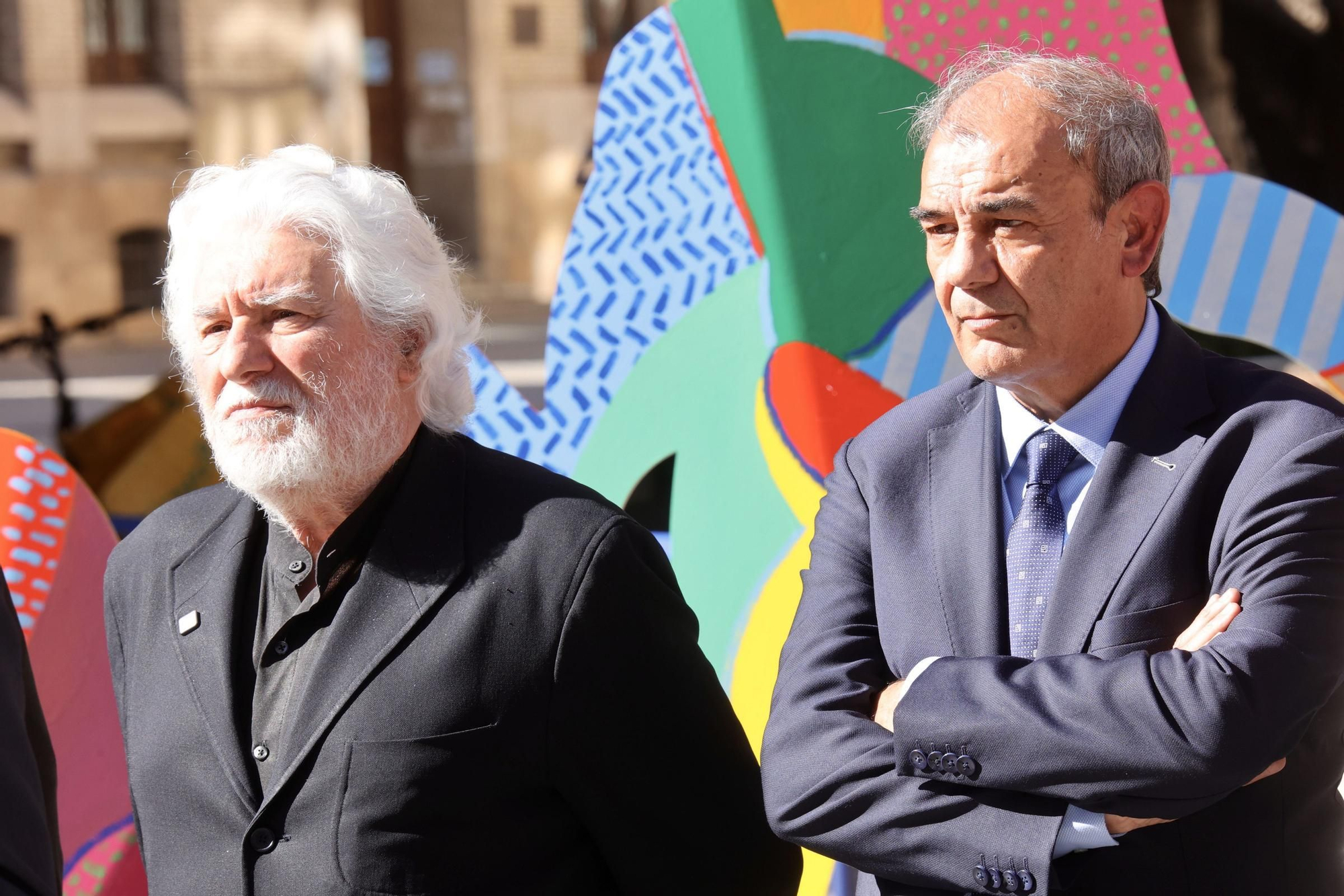 La inauguración de la obra de Gabarrón para conmemorar que Murcia es Capital Española de la Economía Social, en imágenes