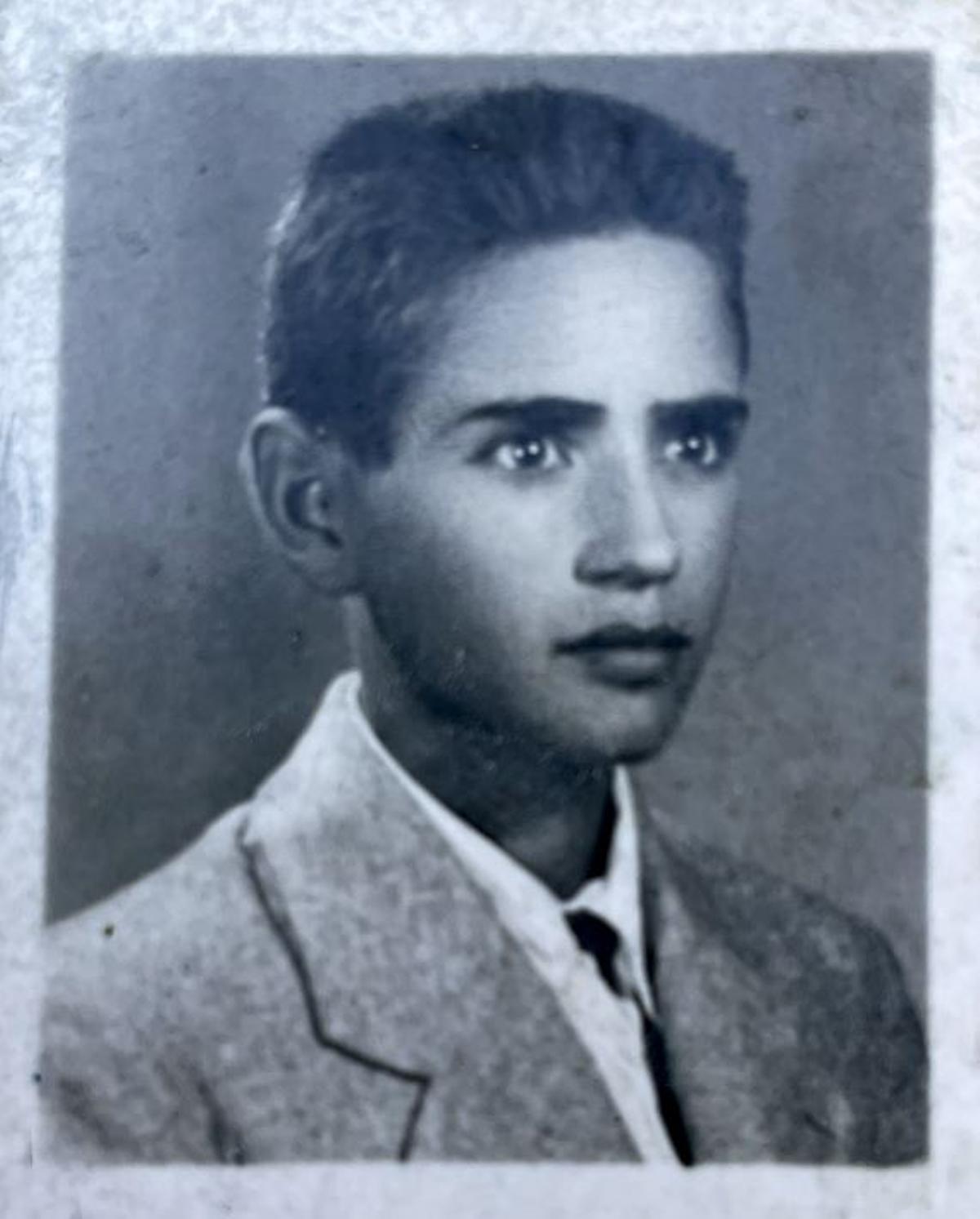 Cristóbal Herrero con 15 años.