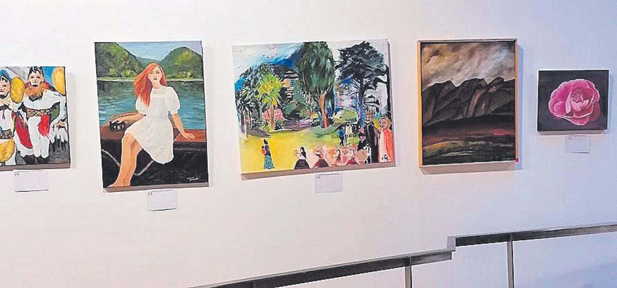 Varias de las obras expuestas en Afundación