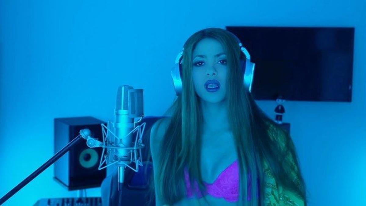 Shakira en su sesión con Bizarrap