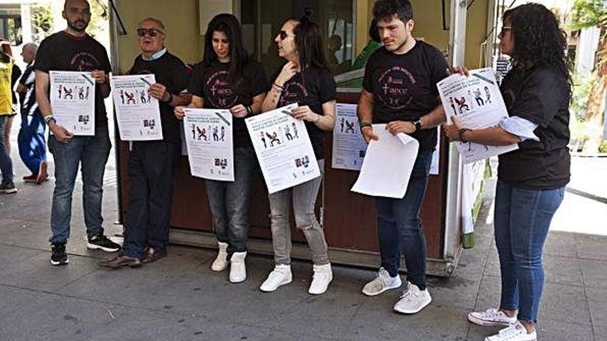 Presentación de la actividad, ayer en la caseta ubicada en Santa Clara, frente a Hacienda