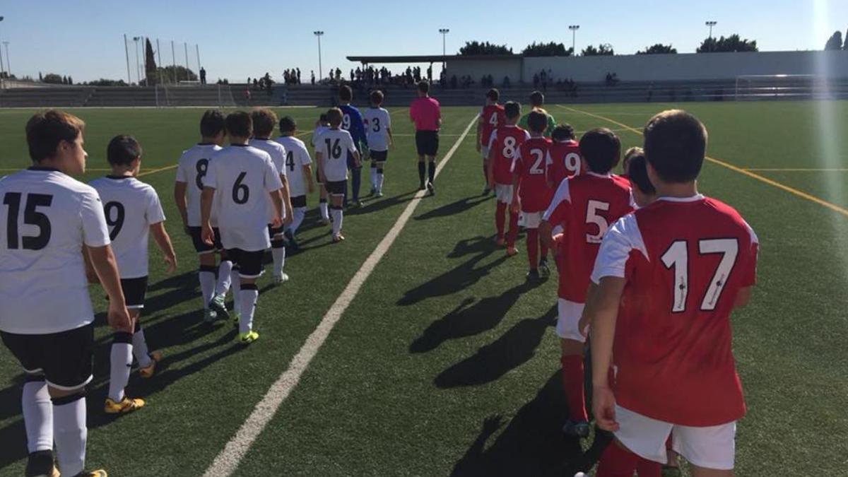 Imagen de archivo de un partido de fútbol base