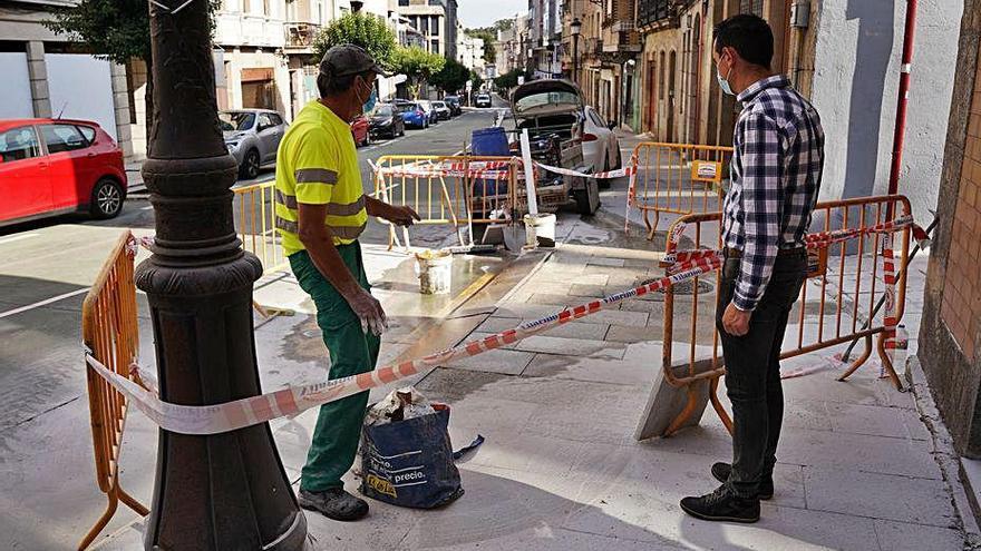 José Cuñarro comprobó el desarrollo de los trabajos.