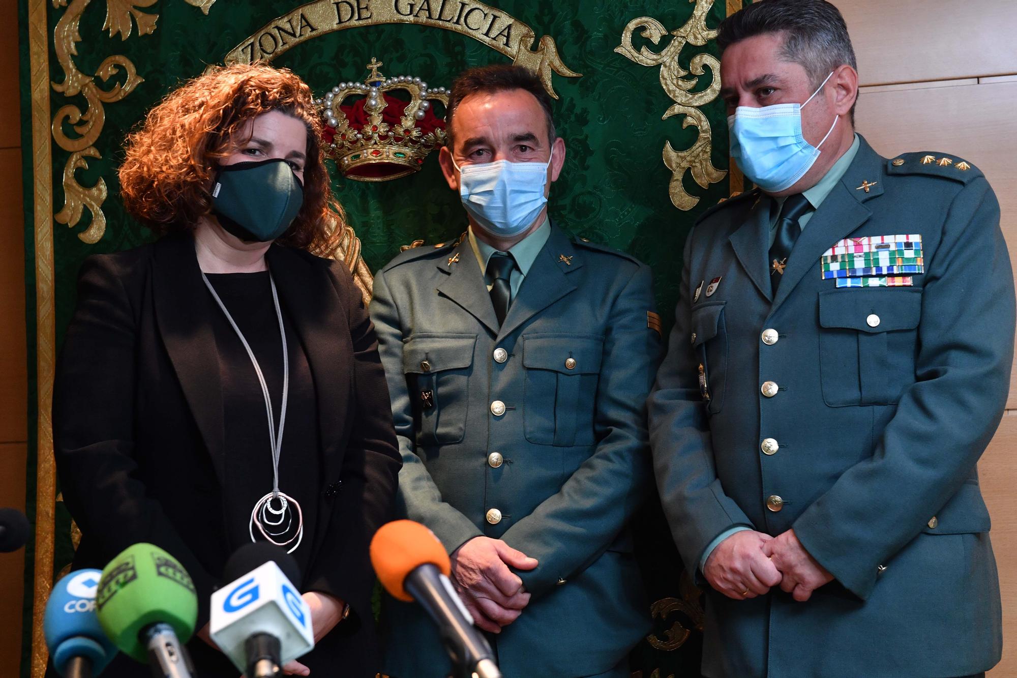 La Guardia Civil explica en a Coruña los detalles de la captura del 'Rambo' gallego