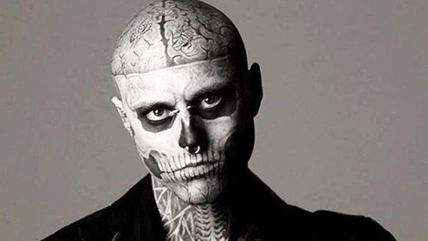 Rick Genest tenía dos récords mundiales.