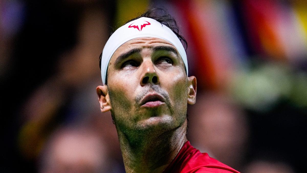 Rafa Nadal, durante su último partido como profesional.