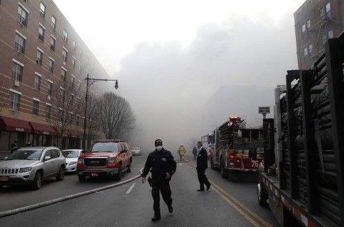 Derrumbe de dos edificios en Nueva York