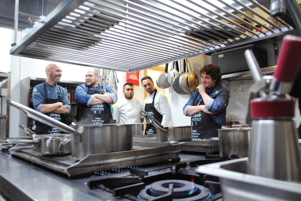 Niki Pavanelli, cocinero del restaurante tinerfeño Il Bocconcino, gana con su «Tierra y mar» el primer premio de la V edición del certamen guardamarenco